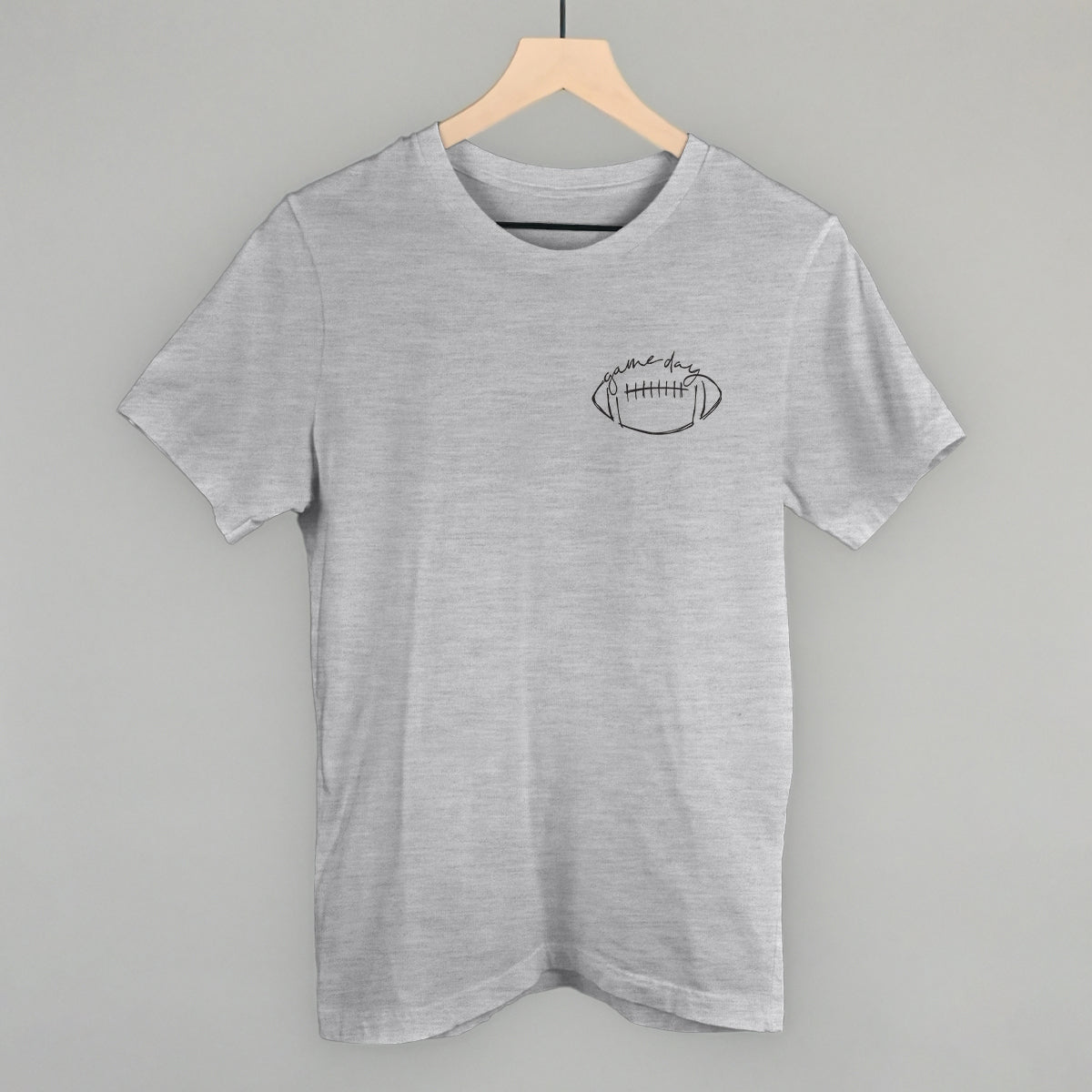 Game Day In Football Scribble (Left Chest) Tee/Sweatshirt- Multiple Options