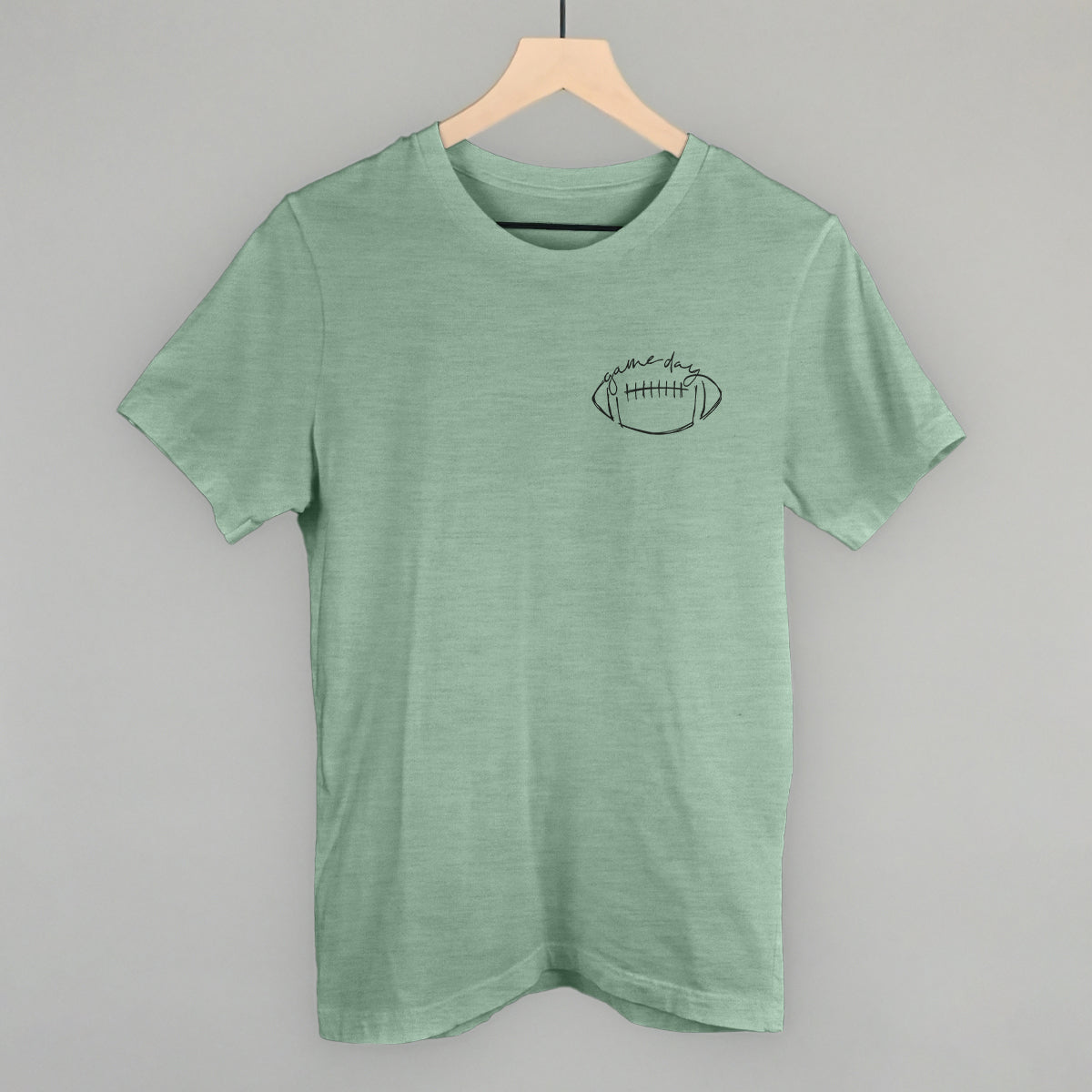 Game Day In Football Scribble (Left Chest) Tee/Sweatshirt- Multiple Options