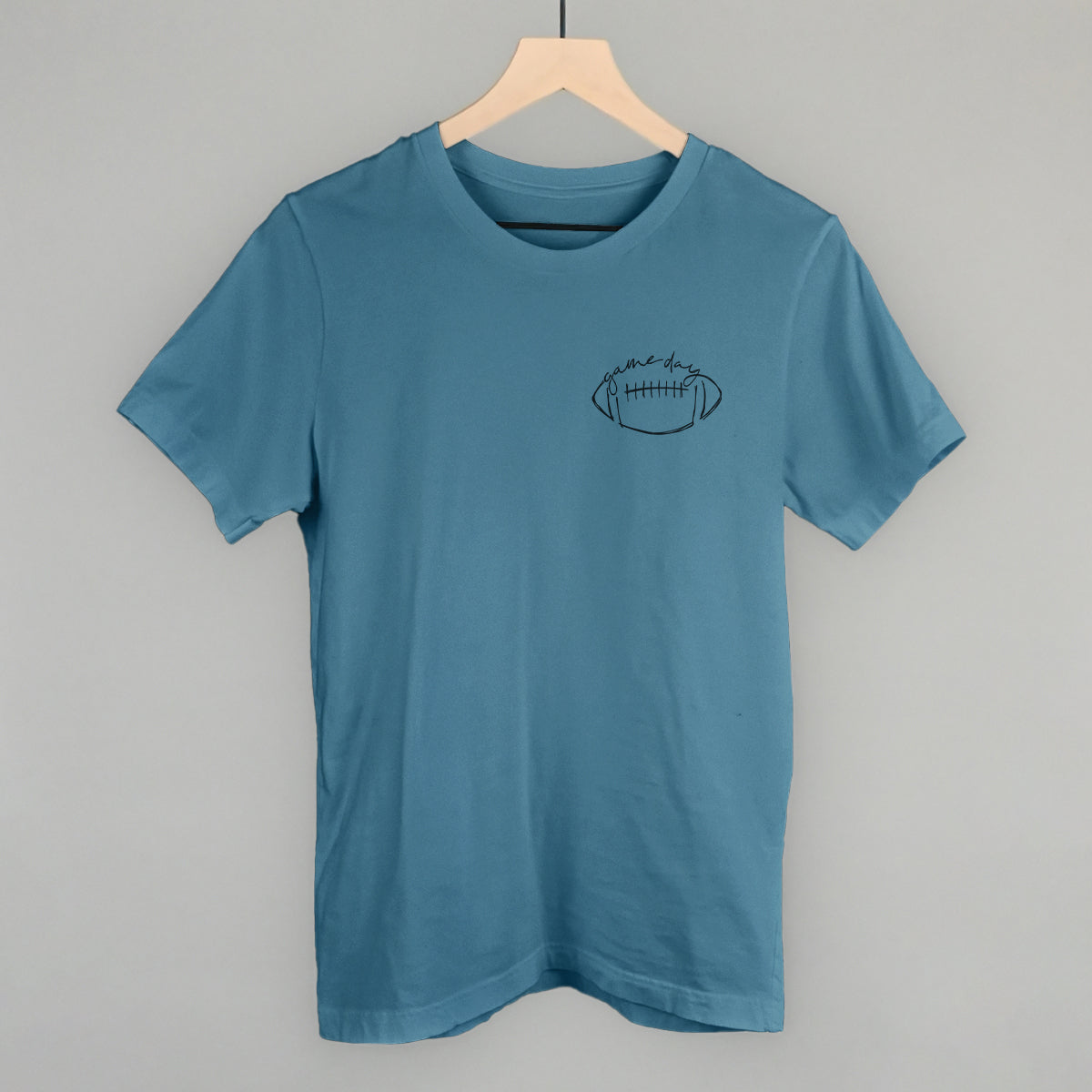 Game Day In Football Scribble (Left Chest) Tee/Sweatshirt- Multiple Options