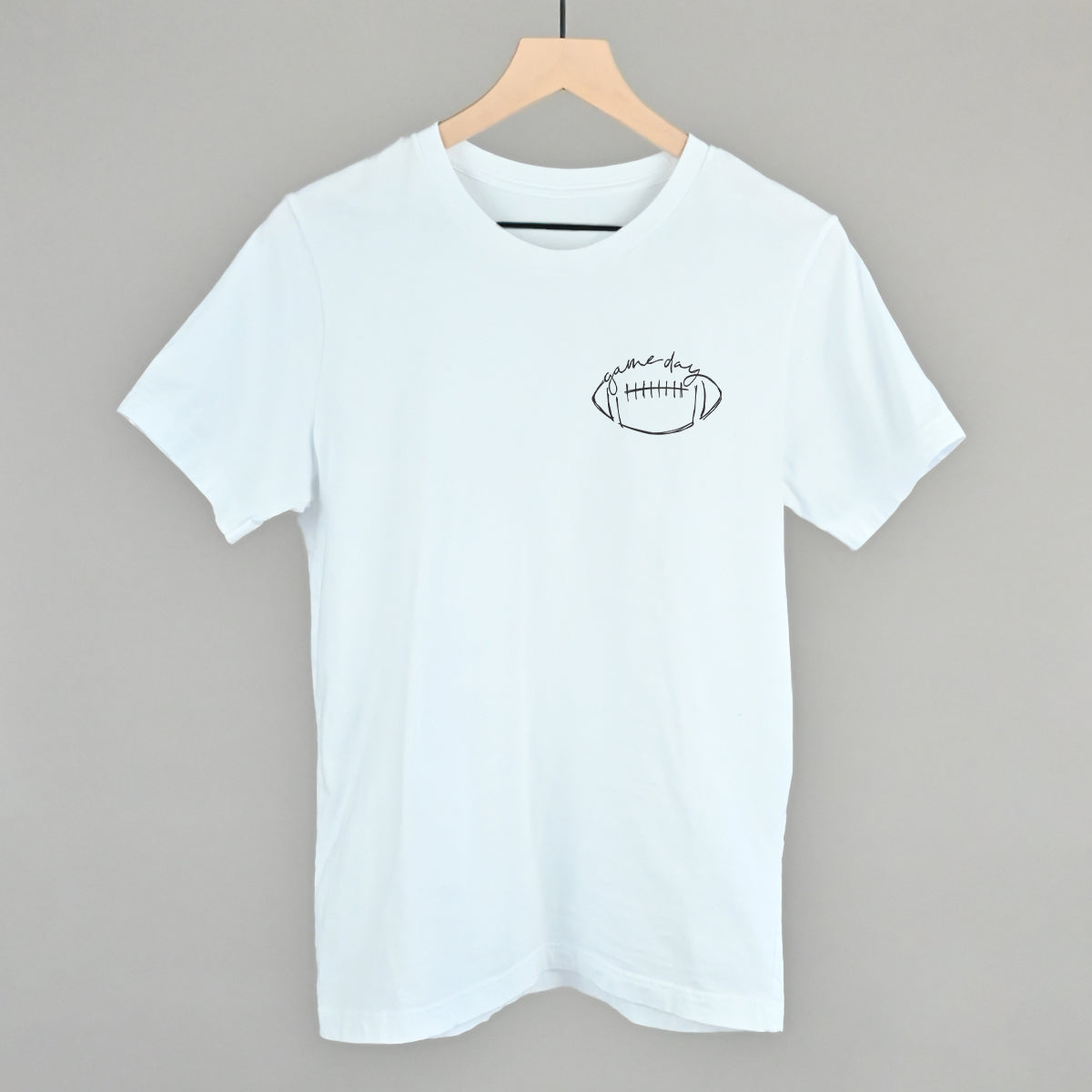 Game Day In Football Scribble (Left Chest) Tee/Sweatshirt- Multiple Options