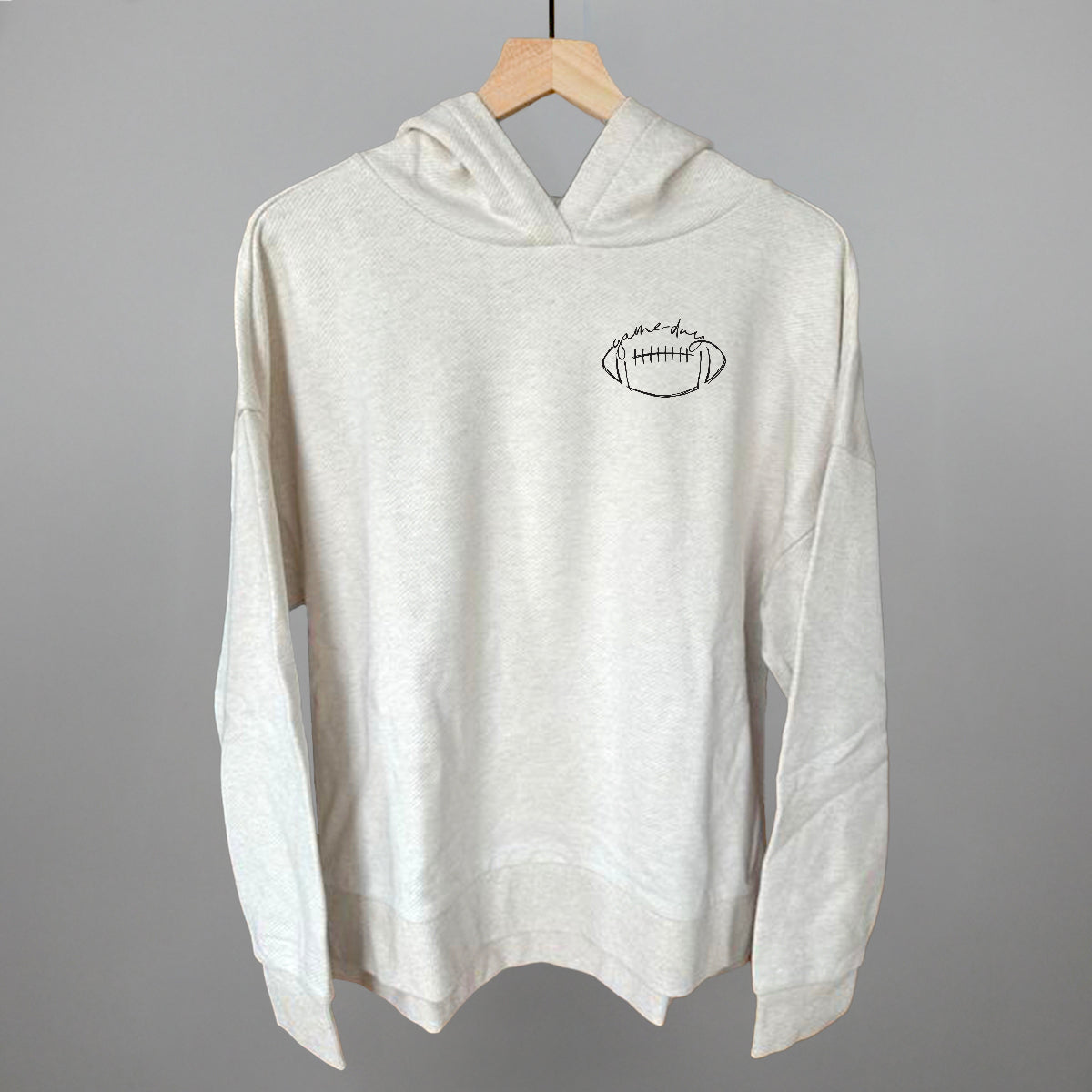 Game Day In Football Scribble (Left Chest) Tee/Sweatshirt- Multiple Options