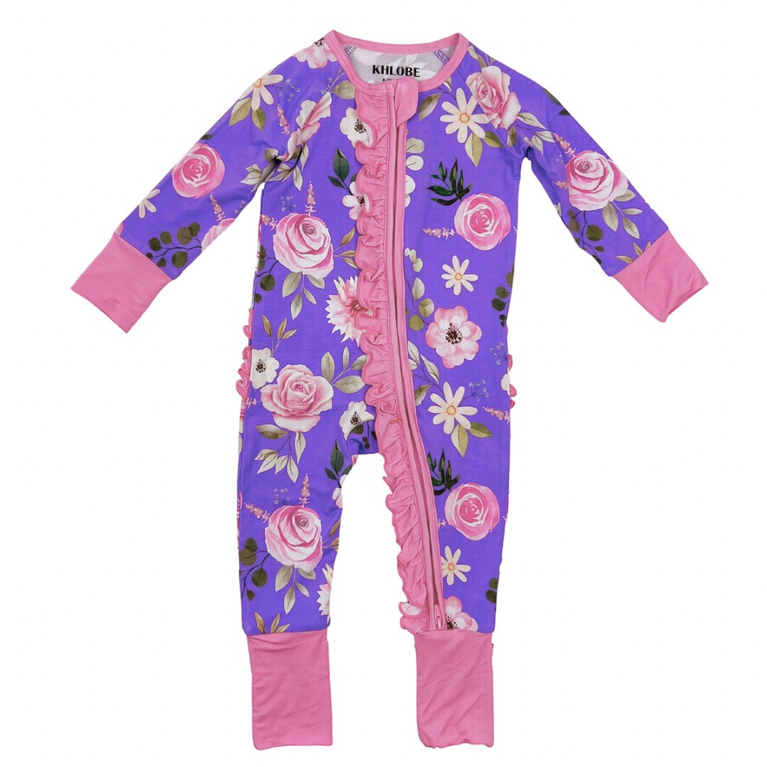 Floral Convertible Ruffle Zippy