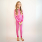 Pink Checkered Two Piece-Pajama Set