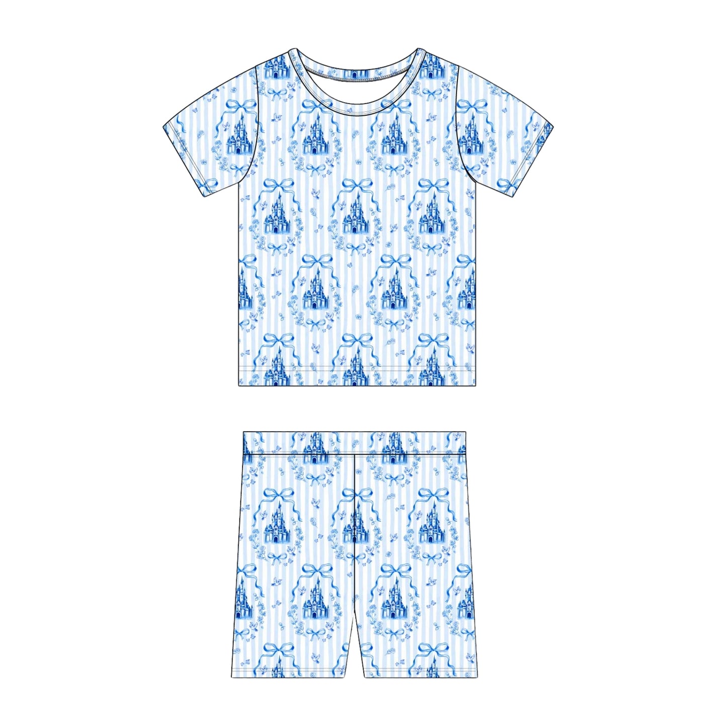 Ever After Ribbed Two-Piece Pajama Short Set