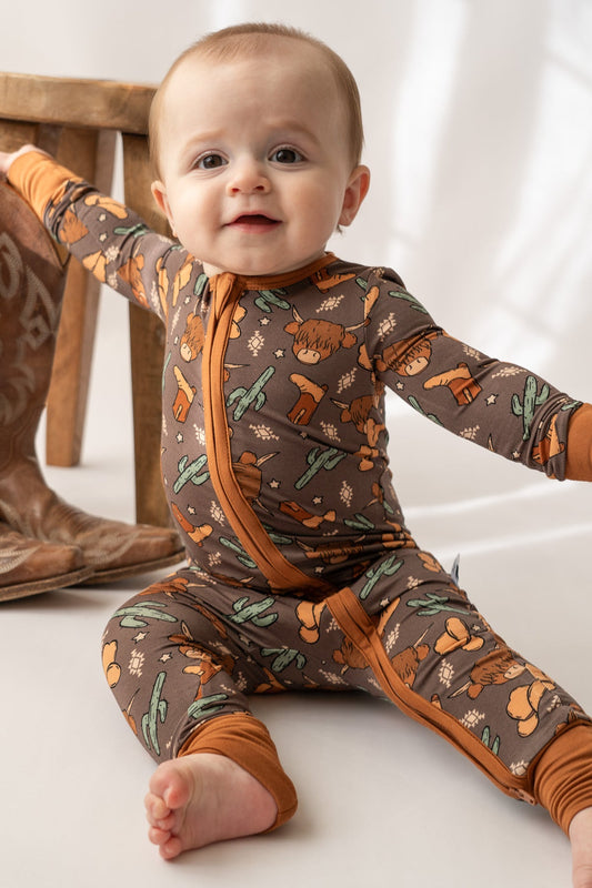 Highland Cow Zippy Pajama