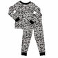 Two-Tone Leopard Print Two-Piece Pajama Set