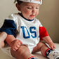 USA Colorblock T-Shirt Romper