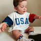 USA Colorblock T-Shirt Romper