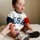 USA Colorblock T-Shirt Romper