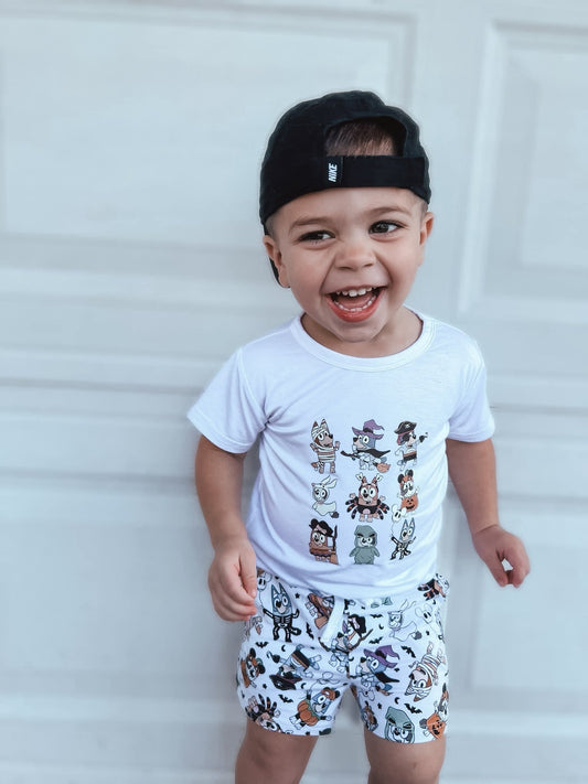 Costume Party Pocket Short Set- Black or White
