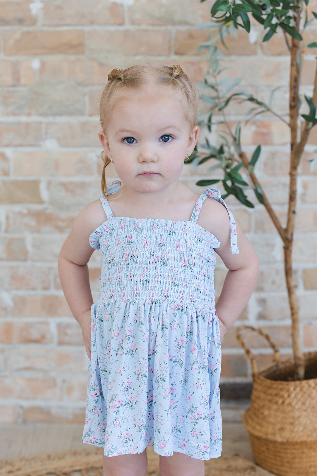 Eloise Smocked Diaper Dress Set