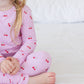 Cherry Ribbed Pajama Set
