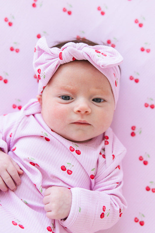 Cherry Ribbed Headband