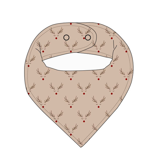 Reindeer Ridge Ribbed Bandana Bib