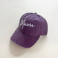 Mama Handwritten Script Embroidered Baseball Cap- 6 colors