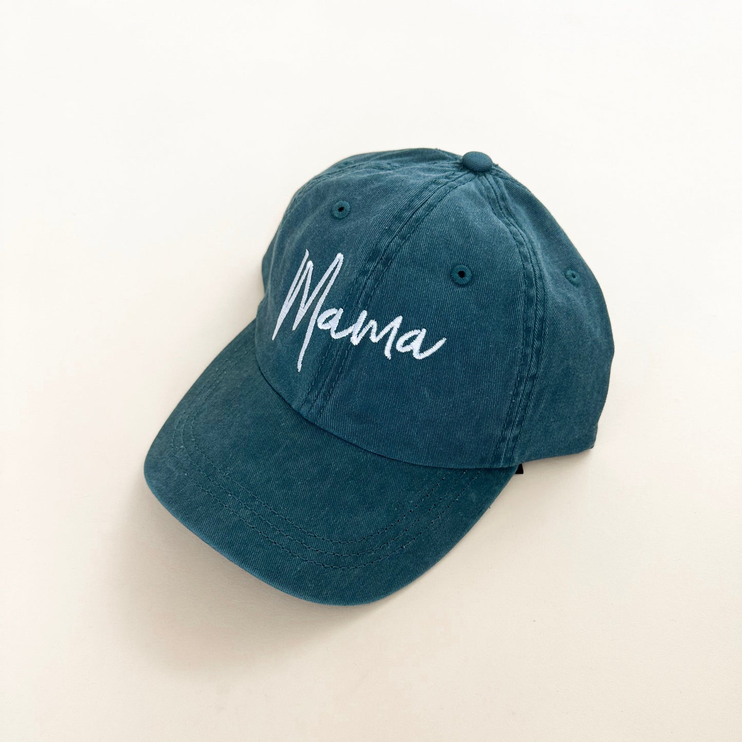 Mama Handwritten Script Embroidered Baseball Cap- 6 colors