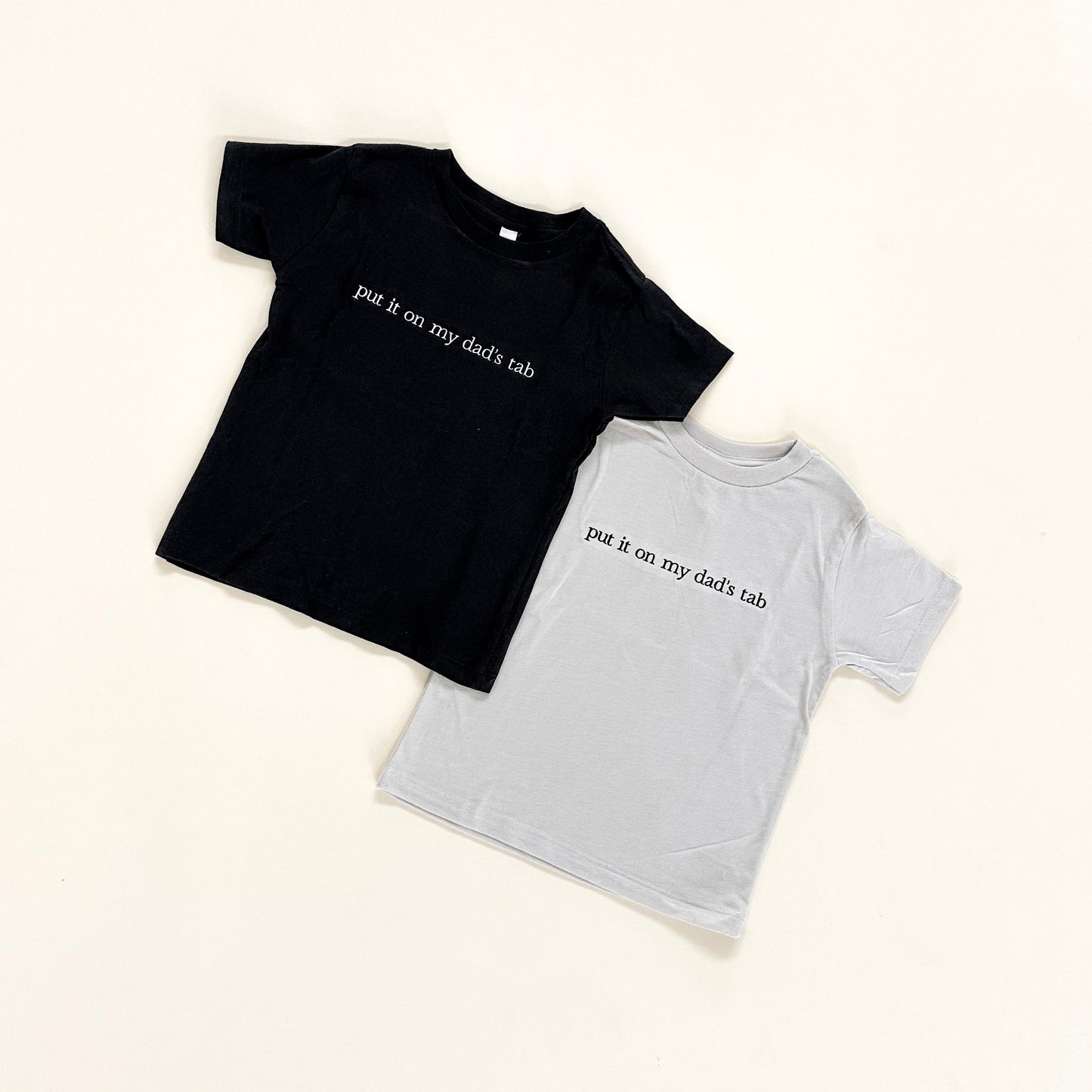 Put It On My Dad's Tab Embroidered T-Shirt