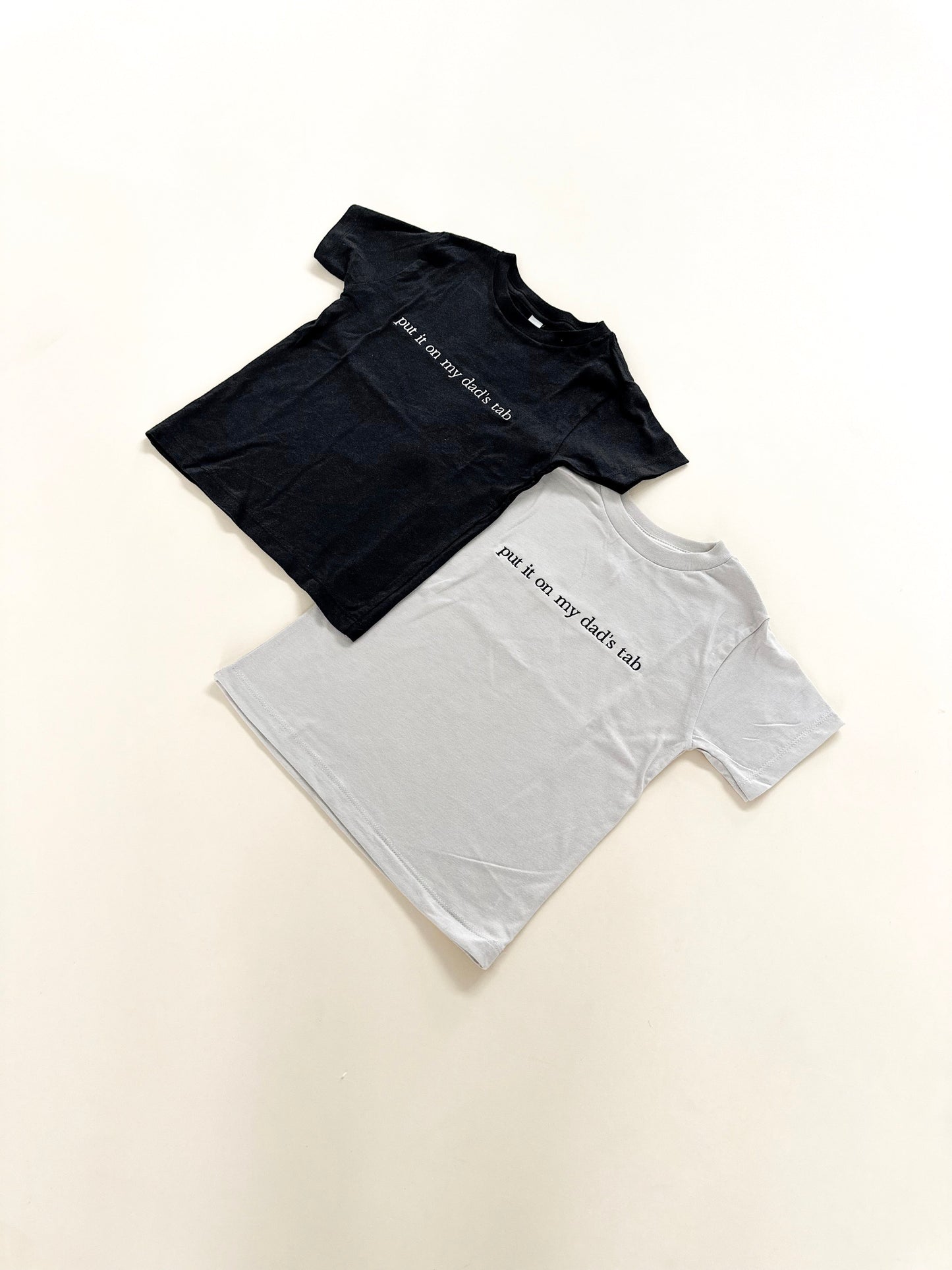 Put It On My Dad's Tab Embroidered T-Shirt