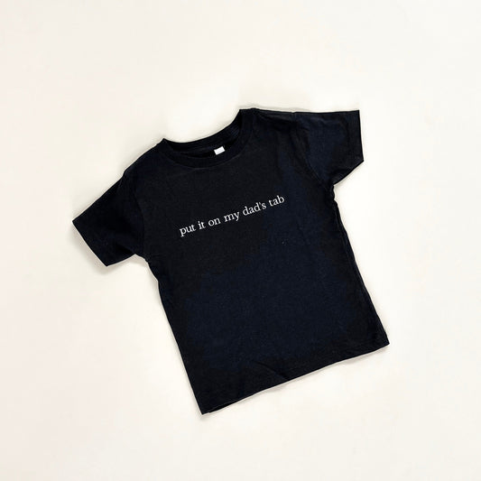 Put It On My Dad's Tab Embroidered T-Shirt