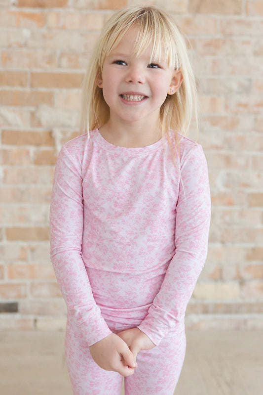 Pink Toile 2-Piece Pajama Set