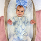 Blue Belle Ribbed Bamboo Zippy Romper