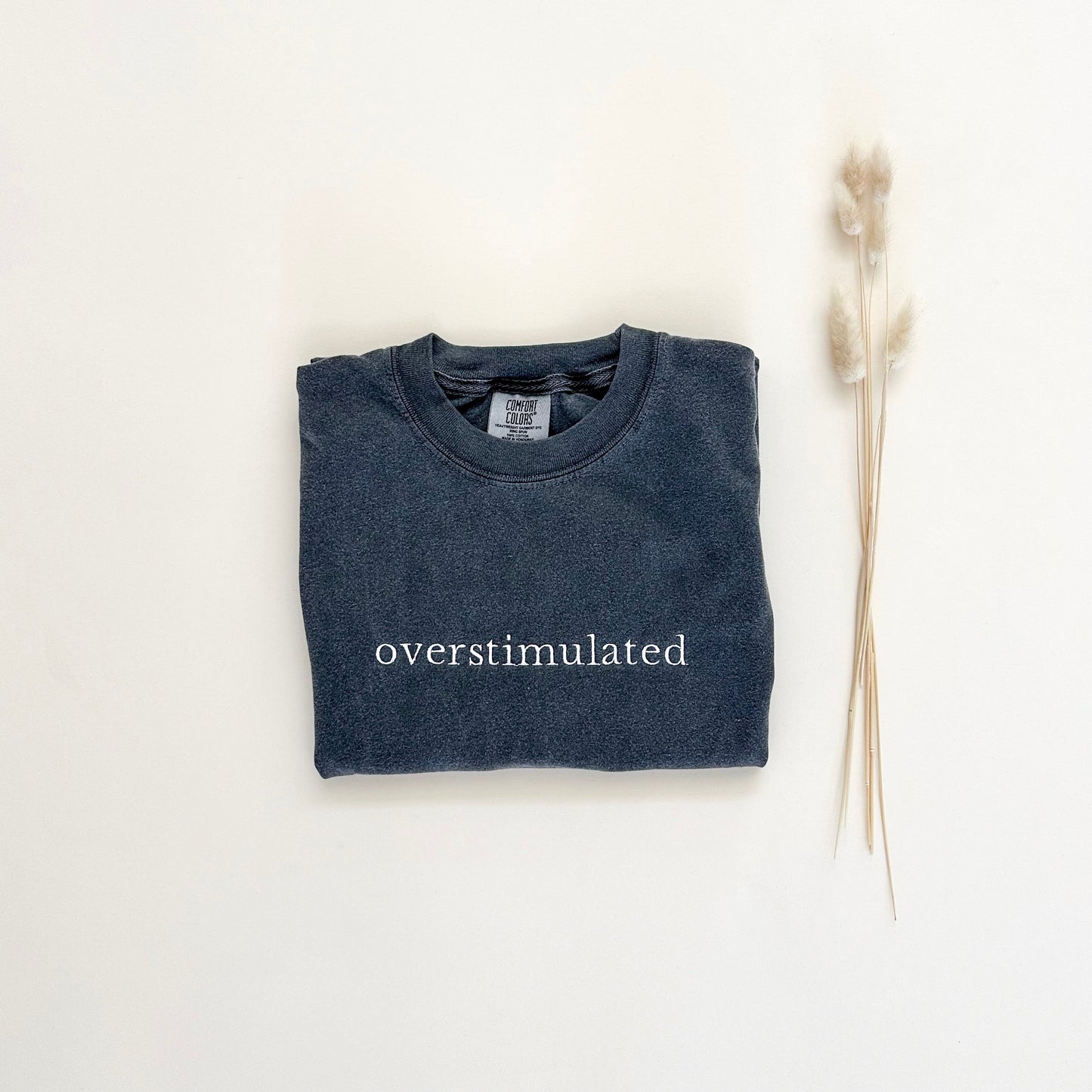 Overstimulated Embroidered T-Shirt