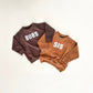 Sis Chenille Child Waffle Sleeve Crewneck - Faded Autumn