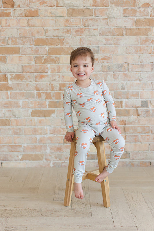 Tattoo Hearts 2-Piece Pajama Set