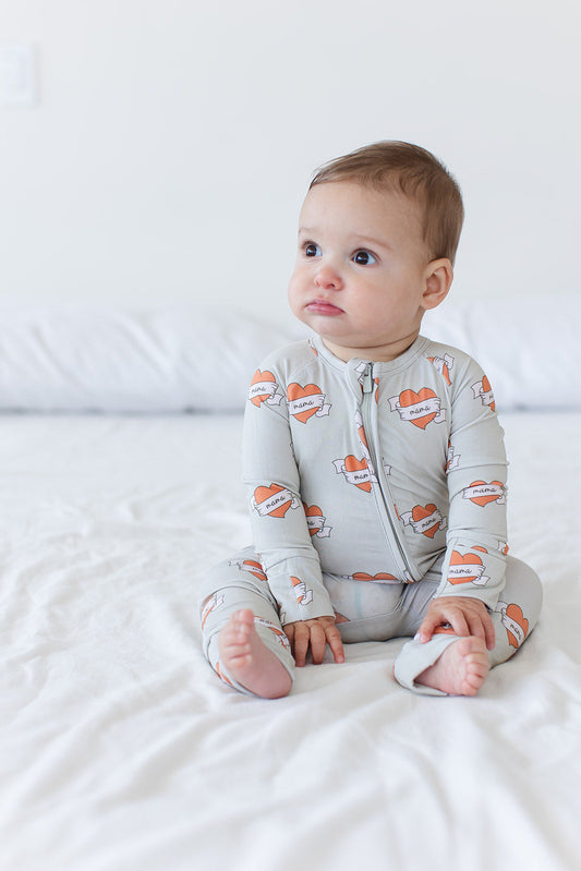 Tattoo Hearts Zippy Pajama