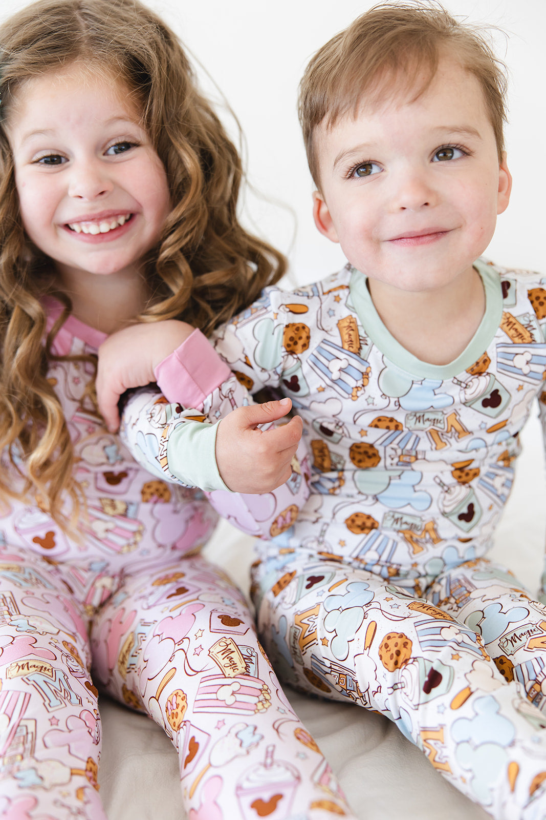 Snacks 2-Piece Pajama Set- Green