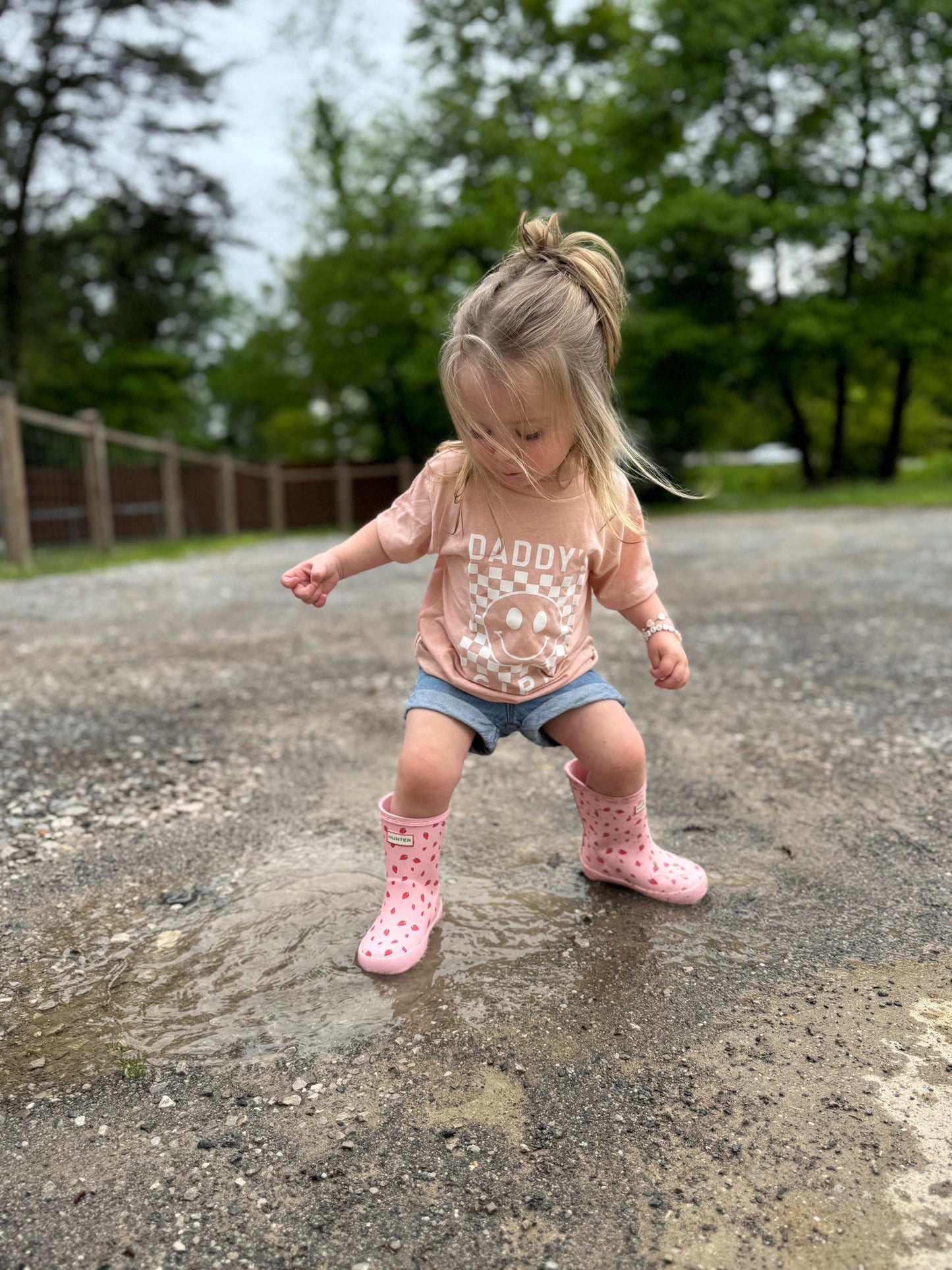 Daddy's Girl Checkered Tee-3 Colors