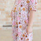 Snacks Dress- Pink