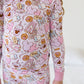 Snacks 2-Piece Pajama Set- Pink