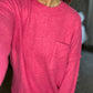 Arden Oversized Sweater- Fuschsia