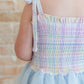 Pastel Prep Smocked Tulle Bodysuit Dress