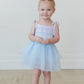Pastel Prep Smocked Tulle Bodysuit Dress