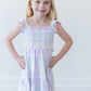 Pastel Prep Smocked Dress