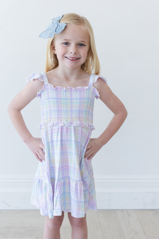Pastel Prep Smocked Dress