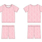 Pink Toile 2-Piece Pajama Short Set