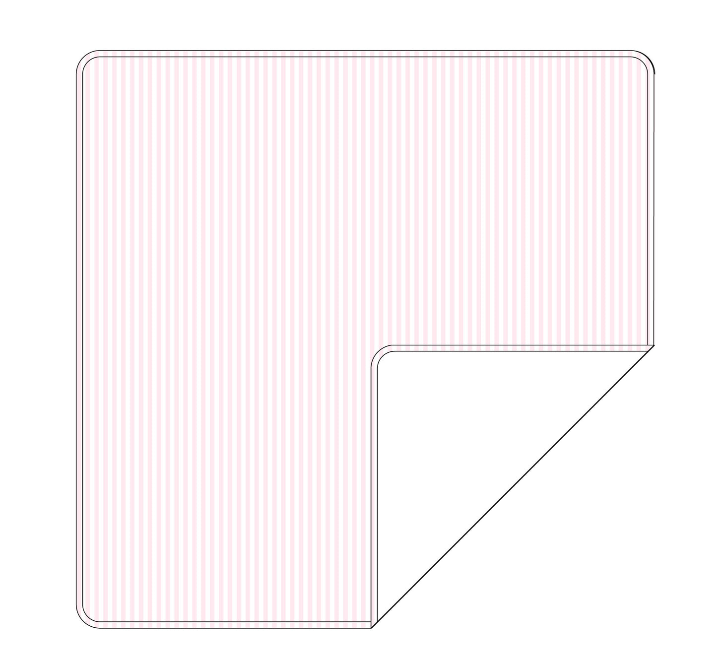 Pink Stripes Lightweight Blanket