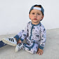 Skater Boy Zippy Pajama- Blue
