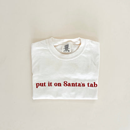 Put It On Santa's Tab Tee