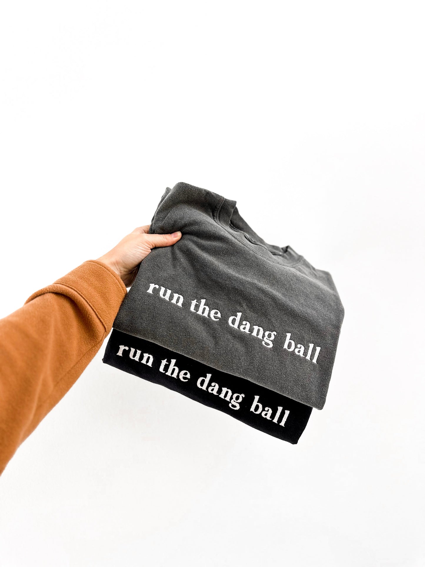 Run The Dang Ball Embroidered T-Shirt