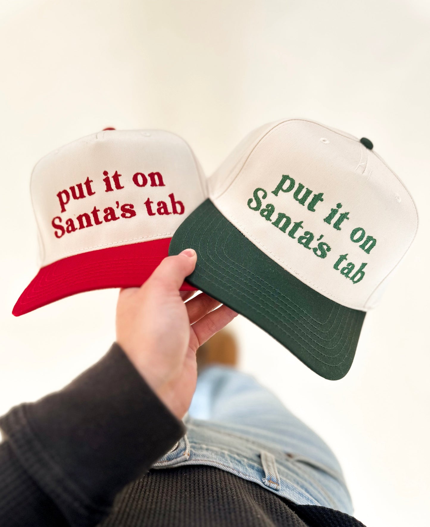 Put It On Santa's Tab Embroidered Cap