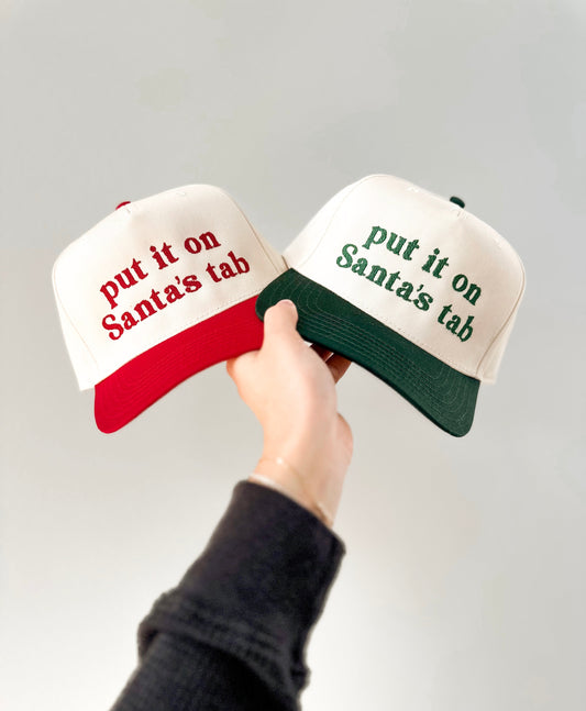 Put It On Santa's Tab Embroidered Cap