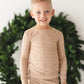 Cinnamon Cider Grid 2-Piece Pajama Set