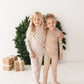 Cinnamon Cider Grid 2-Piece Pajama Set