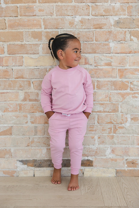 Cloud Terry Set- Ballet Blush