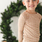 Cinnamon Cider Grid 2-Piece Pajama Set