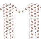 Football Ribbed 2-Piece Pajama Set